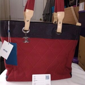 Chic Red Tote Bag